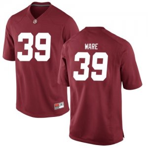 Youth Alabama Crimson Tide #39 Carson Ware Crimson Replica NCAA College Football Jersey 2403KLRE4